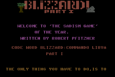 Blizzard! Part I - Screenshot - Game Title (null) - 1190x794