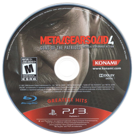 Metal Gear Solid 4: Guns of the Patriots - Disc (North America) - 787x800