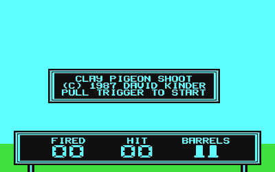 Clay Pigeon Shoot - Screenshot - Game Title (World) - 320x200