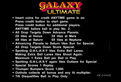 Galaxy: ULTIMATE Edition - Arcade - Controls Information (null) - 1637x1112