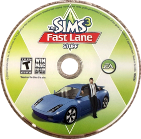The Sims 3: Fast Lane Stuff - Disc (North America) - 283x280