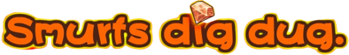 Smurfs Dig Dug - Clear Logo (World) - 695x111