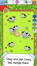 Cow Evolution: Idle Merge Game - Screenshot - Gameplay (World) - 292x520