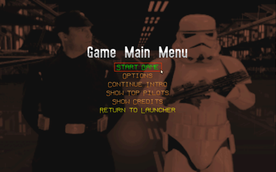 Star Wars: Rebel Assault II: The Hidden Empire - Screenshot - Game Select (null) - 640x400