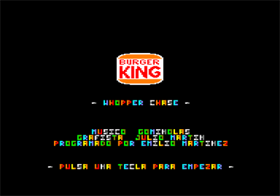 Whopper Chase - Screenshot - Game Title (null) - 384x270