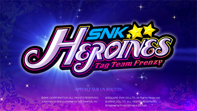 SNK HEROINES: Tag Team Frenzy - Screenshot - Game Title (France) - 1920x1080