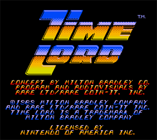 Time Lord - Screenshot - Game Title (North America) - 701x623