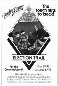 Election Trail - Advertisement Flyer - Front (United Kingdom) - 390x573