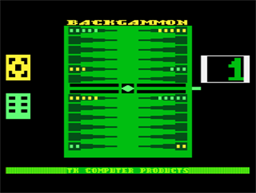 Backgammon (TK Computer Products) - Screenshot - Game Title (null) - 320x240