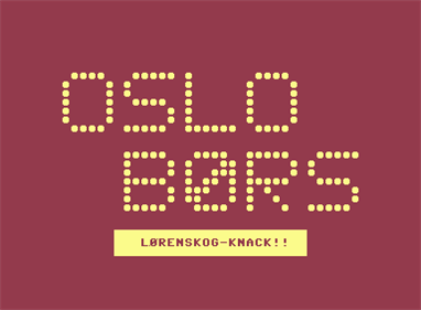 Oslo Børs - Screenshot - Game Title (Europe) - 384x282