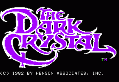 Hi-Res Adventure #6: The Dark Crystal - Screenshot - Game Title Image