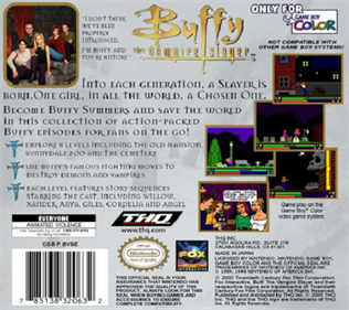 Buffy the Vampire Slayer - Box - Back Image