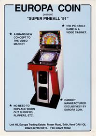 Super Pinball Action - Advertisement Flyer - Front Image