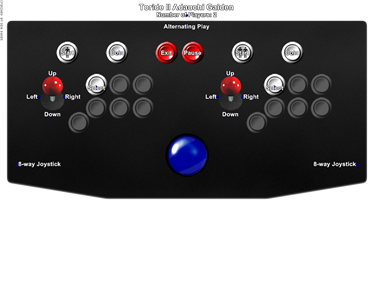 Toride II Adauchi Gaiden - Arcade - Controls Information Image