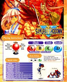 Samurai Shodown V - Arcade - Controls Information Image
