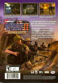 Conflict: Desert Storm II: Back to Baghdad - Box - Back Image