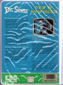 Dr. Seuss's Fix-Up the Mix-Up Puzzler - Box - Back Image