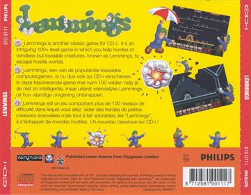 Lemmings - Box - Back Image