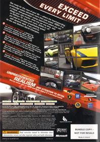 Project Gotham Racing 3 - Box - Back Image