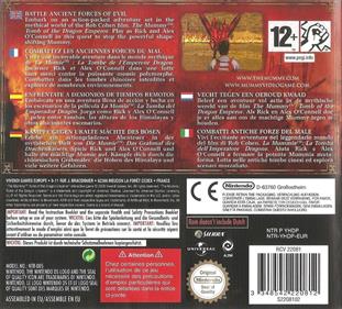 The Mummy: Tomb of the Dragon Emperor - Box - Back Image