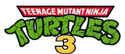 Teenage Mutant Ninja Turtles III: Radical Rescue - Clear Logo Image