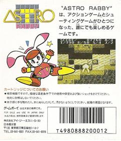 Astro Rabby - Box - Back Image