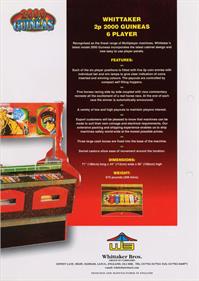 2000 Guineas - Advertisement Flyer - Back Image