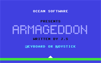 Armageddon (Ocean Software) - Screenshot - Game Title Image