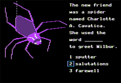 A Newbery Adventure: Charlotte's Web - Screenshot - Gameplay Image