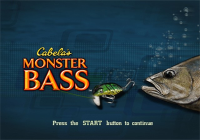 Cabela's Monster Bass - Screenshot - Game Title Image