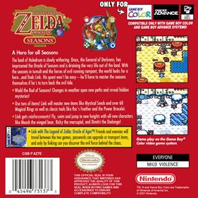 The Legend of Zelda: Oracle of Seasons - Box - Back Image