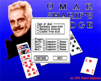 Omar Sharif's Bridge - Screenshot - Game Title Image