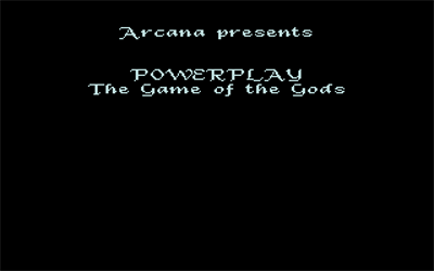 Powerplay: The Game of the Gods - Screenshot - Game Title Image