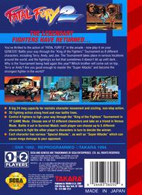 Fatal Fury 2 - Box - Back Image