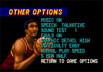 Dick Vitale's "Awesome, Baby!" College Hoops - Screenshot - Game Select Image