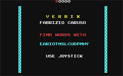 Verbix - Screenshot - Game Title Image