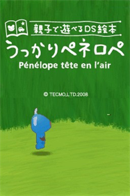 Oyako de Asoberu DS Ehon: Ukkari Penelope - Screenshot - Game Title Image