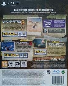 Uncharted: Trilogy Edition - Box - Back Image