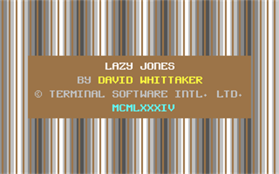Lazy Jones - Screenshot - Game Title Image