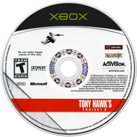 Tony Hawk's Project 8 - Disc Image