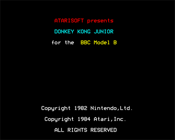 Donkey Kong Junior - Screenshot - Game Title Image