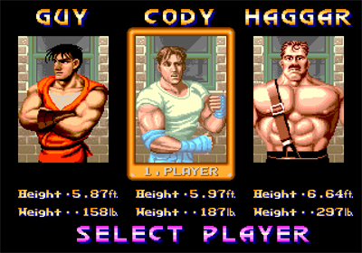 Final Fight Ultimate - Screenshot - Game Select Image