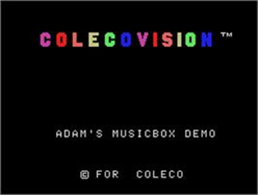 Adam's Musicbox Demo - Screenshot - Game Title Image