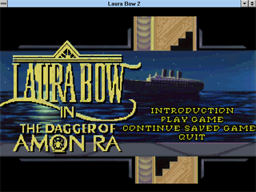 The Dagger of Amon Ra - Screenshot - Game Title Image