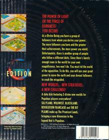Populous & the Promised Lands - Box - Back Image