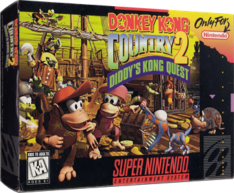 Donkey Kong Country 2: Diddy's Kong Quest - Box - 3D Image