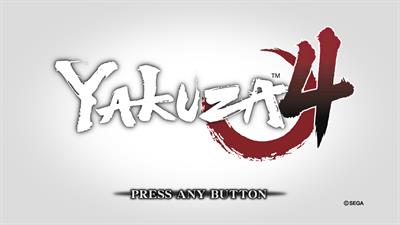 Yakuza 4 Remastered - Screenshot - Game Title Image