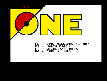 The One #47: Amiga - Screenshot - Game Select Image