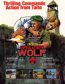 Operation Wolf - Advertisement Flyer - Front Image