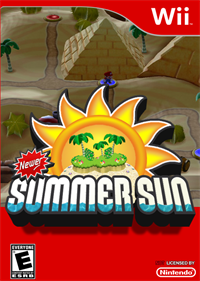 Newer Super Mario Bros. Wii Summer Sun - Box - Front Image
